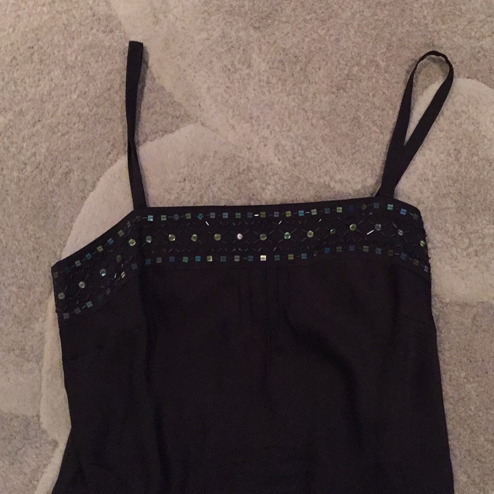 Camisole Brown With Beading! Size 8.
